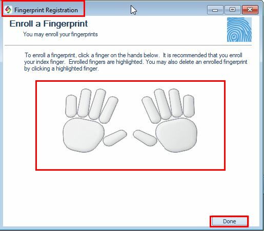 Fingerprint Registration