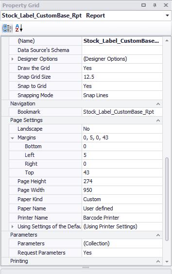Label_Page Settings