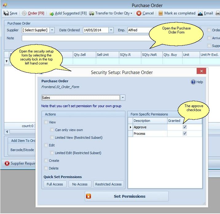 Purchase Order approval