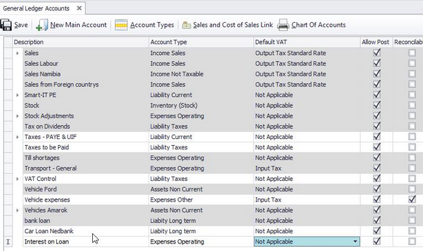 GL Account Loan