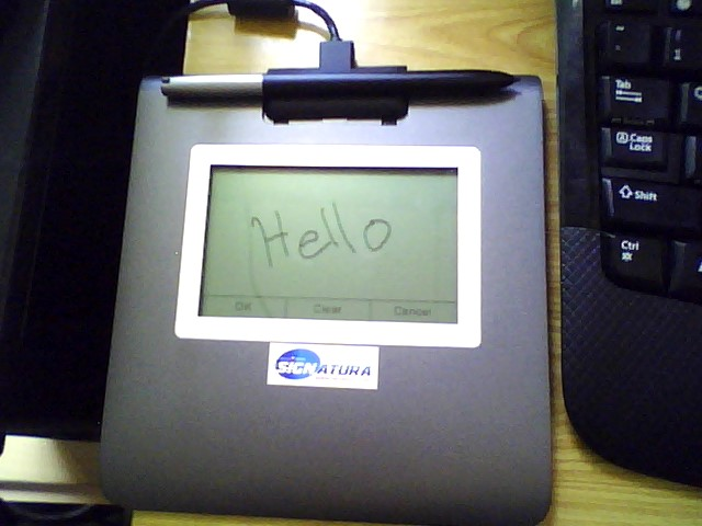 Wacom Signature pad